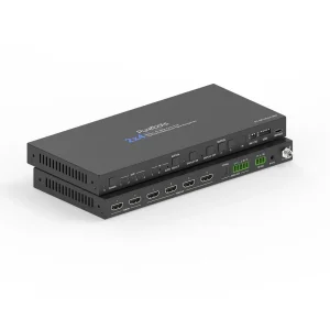 2x4 HDMI 2.1 Splitter - 48Gbps mit Scaler und Audio De-Embedding