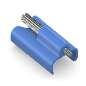 Satz mit 10 Stück - Abnehmbarer Tru-Lock-System Clip für PureInstall USB-C Kabel - blau