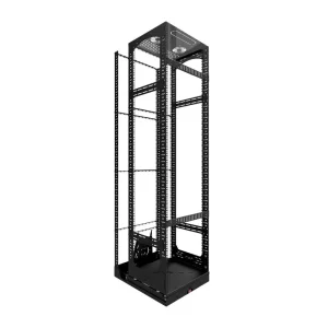 19" Ausziehbares und drehbares Rack mit verlängerter Tiefe, 40RU
