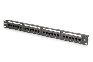 CAT 6 CLASS E PATCH PANEL UNSH 24-PORT RJ45 8P8C LSA RACK MOUNT