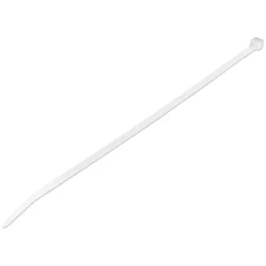100 PACK 10 CABLE TIES -WHITE NYLON ZIP TIE WRAPS UL TAA
