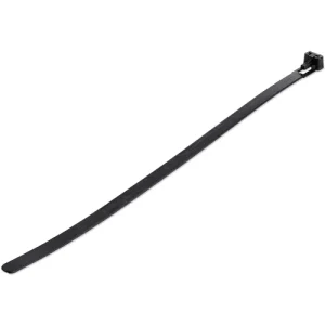 100 PACK OF RESEALABLE ZIP TIE 10 BLACK